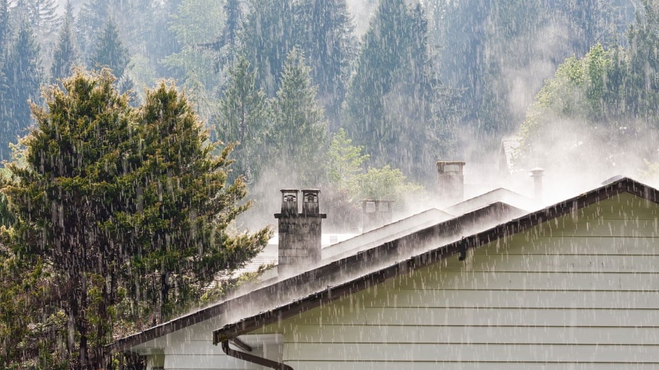 rain on roof